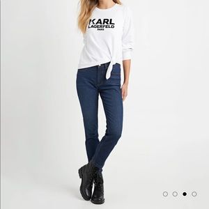 Karl Lagerfeld straight leg jeans size 6
